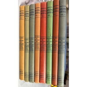 Building America Volumes 1-8 Vintage Hardcover Book Set Americana Corp NEA